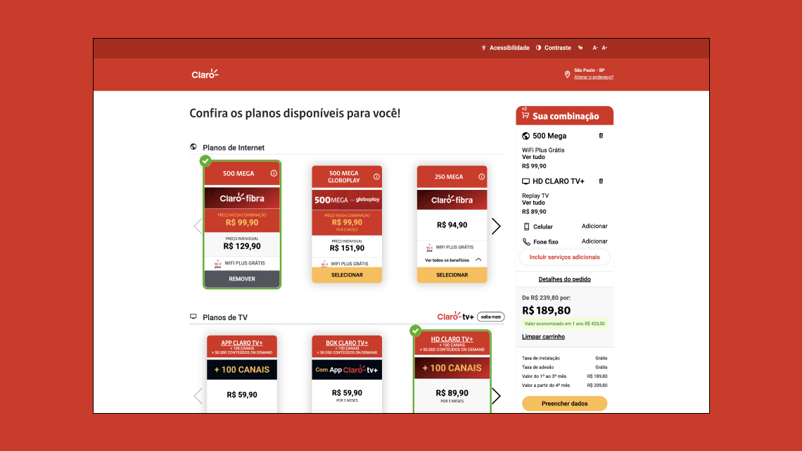 E-COMMERCE - Claro Brazil